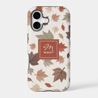 Autumn Leaves Monogram Personalised