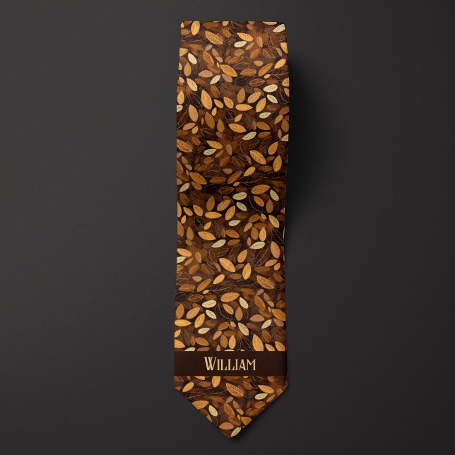 Autumn Leaves Monogram Tie (Creator Uploaded)