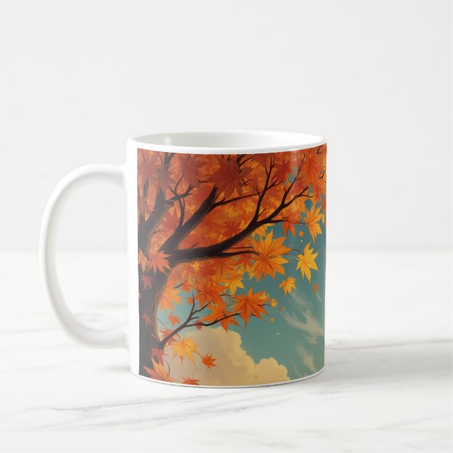 Autumn leaves mug (Left)