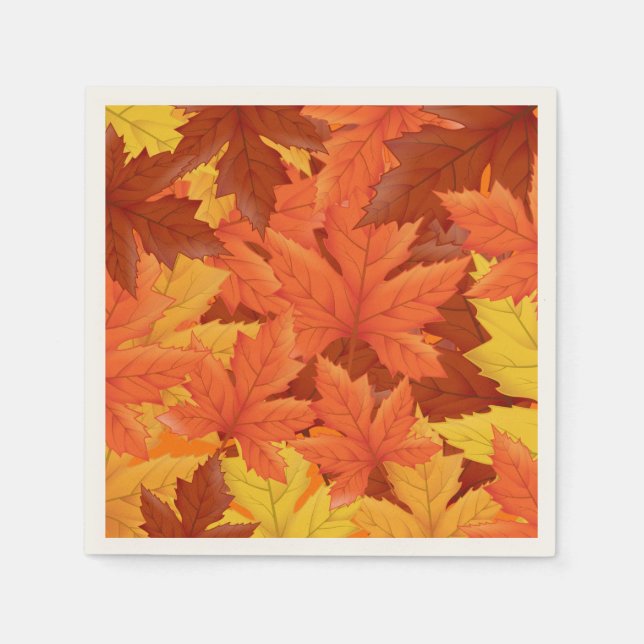 Autumn Leaves Napkin (Front)
