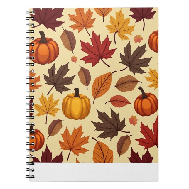 Autumn Leaves Note Notebook (Front)