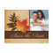 Autumn Leaves on Aged Paper Photo Save the Date