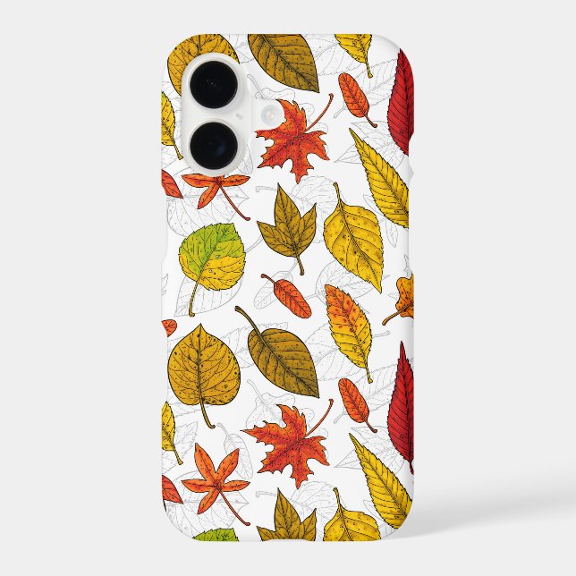 Autumn leaves on white (Back)