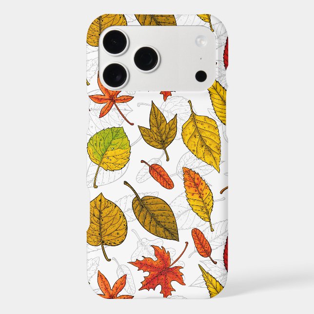 Autumn leaves on white (Back)