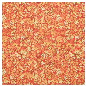 Autumn leaves, orange and gold fabric