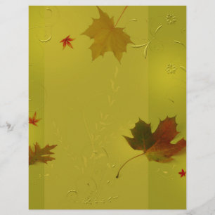 Autumn Leaves Ornaments - Letterhead Stationery