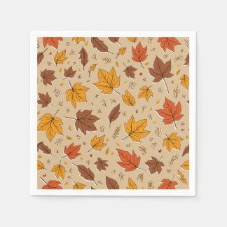 Autumn Leaves Paper Napkin