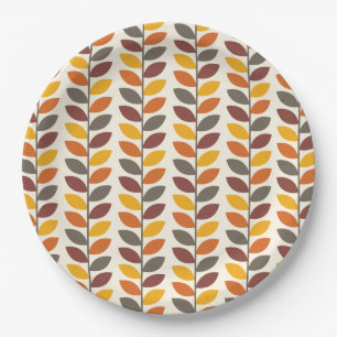 Autumn Leaves Paper Plate