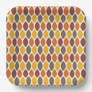 Autumn Leaves Paper Plate
