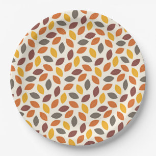 Autumn Leaves Paper Plate