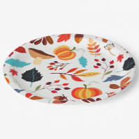 Autumn Leaves Paper Plates
