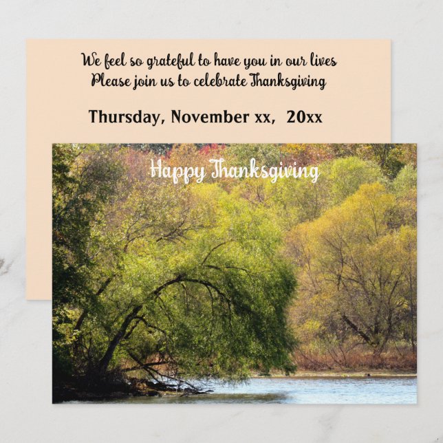 Autumn Leaves Party Invitation (Front/Back)