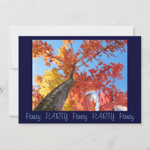 Autumn Leaves Party PARTY Party Invitations Cards