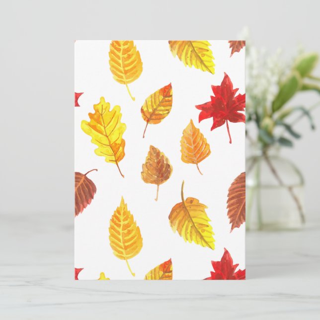 Autumn leaves pattern (Standing Front)