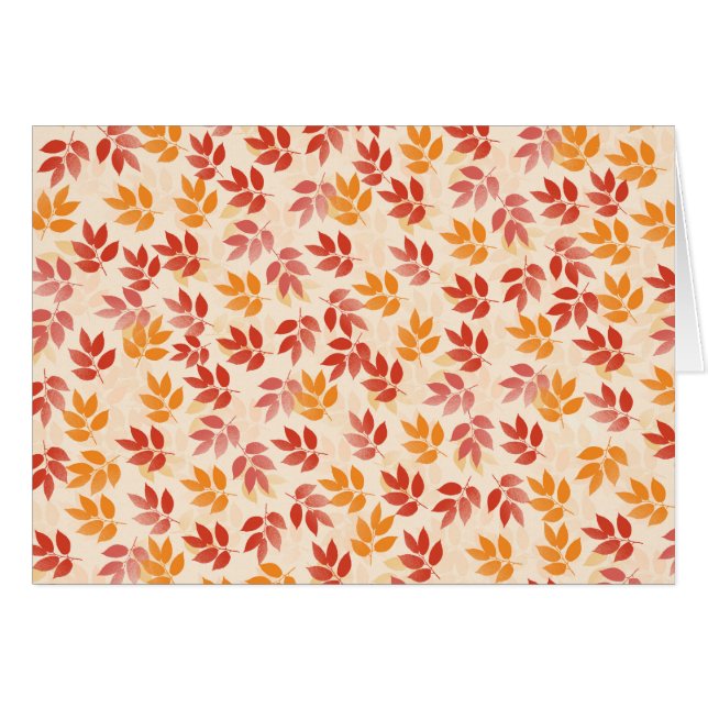 Autumn Leaves Pattern (Front Horizontal)