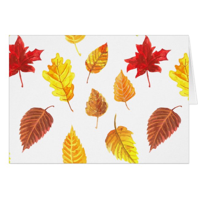 Autumn leaves pattern (Front Horizontal)
