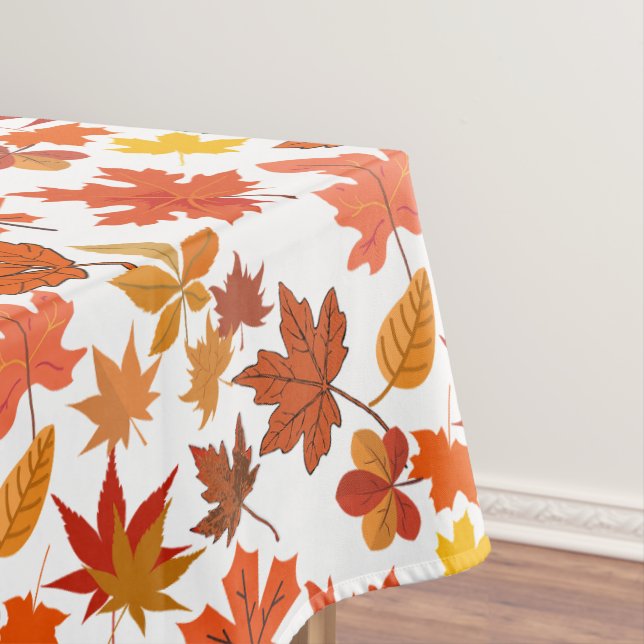 Autumn Leaves Pattern 01x4b No BG Tablecloth (In Situ)