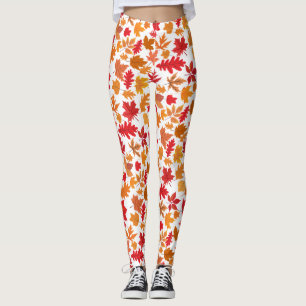 Autumn leaves pattern 02 No BG Leggings