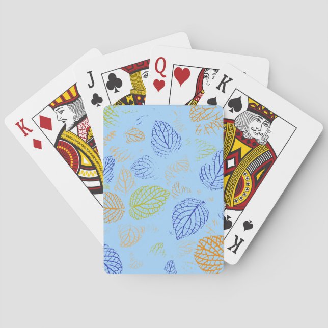 Autumn, Leaves Pattern 3 Playing Cards (Back)