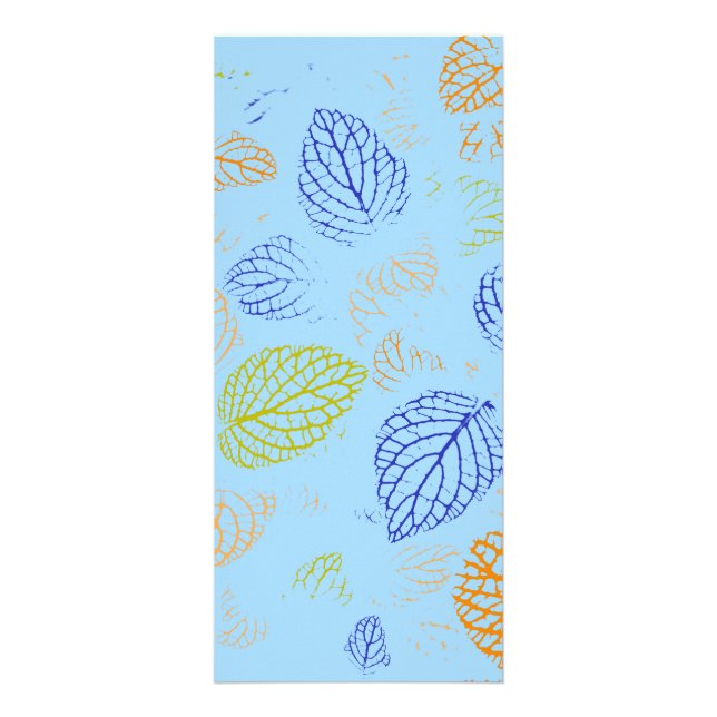 Autumn, Leaves Pattern 3 Rack Card (Front)
