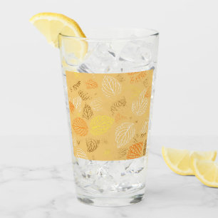 Autumn, Leaves Pattern 4 Glass