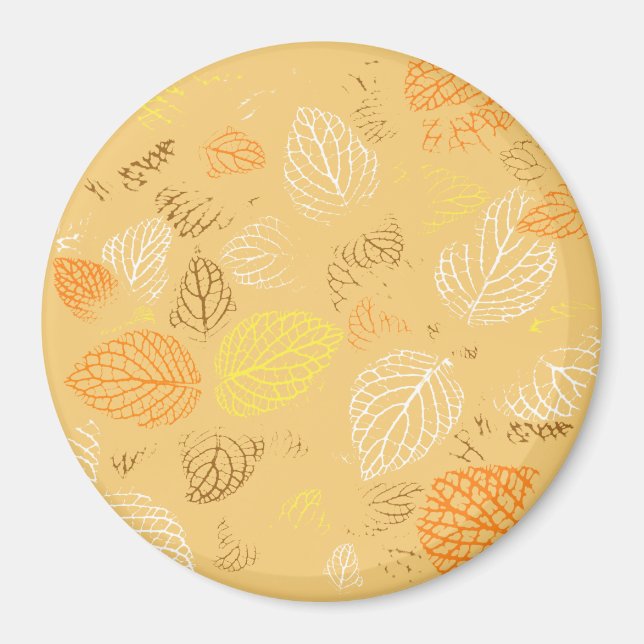 Autumn, Leaves Pattern 4 Magnet (Front)
