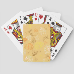 Autumn, Leaves Pattern 4 Playing Cards