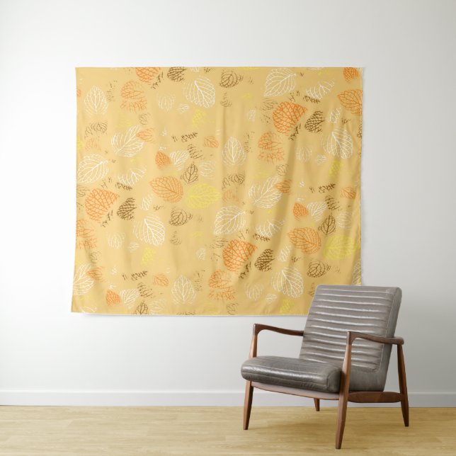 Autumn, Leaves Pattern 4 Tapestry (In Situ (Horizontal))