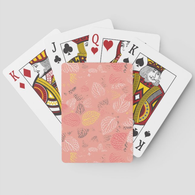 Autumn Leaves Pattern 5 Playing Cards (Back)
