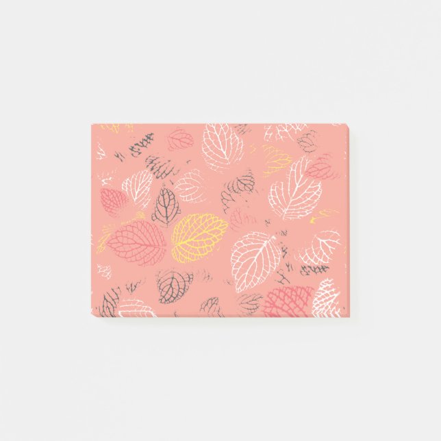 Autumn Leaves Pattern 5 Post-it Notes (Front)