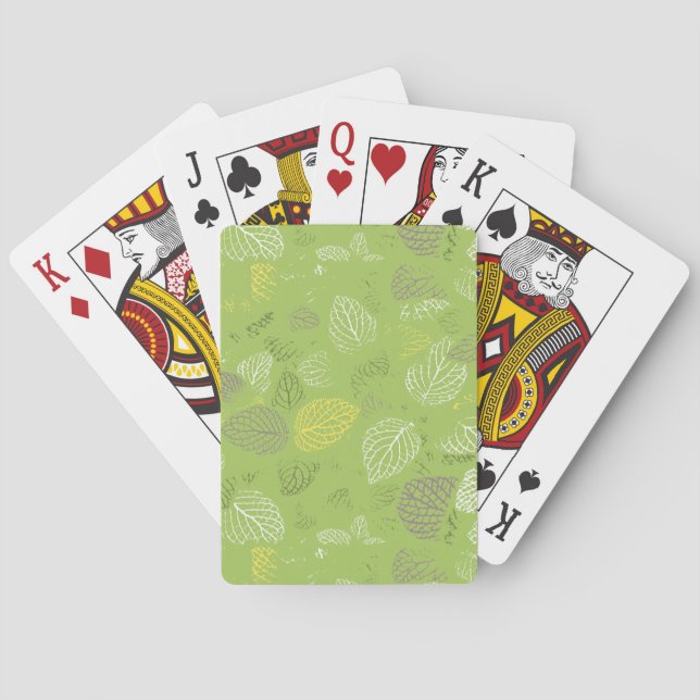 Autumn Leaves Pattern 6 Playing Cards (Back)