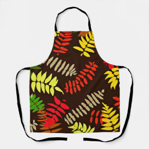 Autumn Leaves Pattern Art Apron