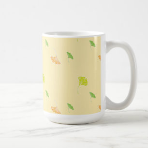 Autumn leaves pattern coffee mug