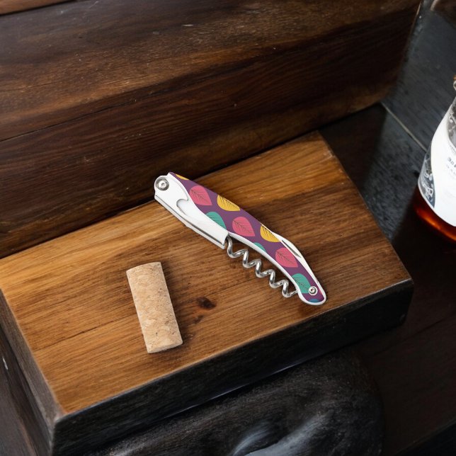 Autumn Leaves Pattern  Corkscrew (Corkscrew Bottle Opener)