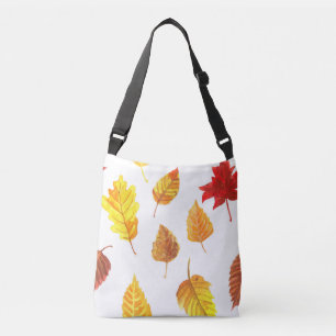 Autumn leaves pattern crossbody bag