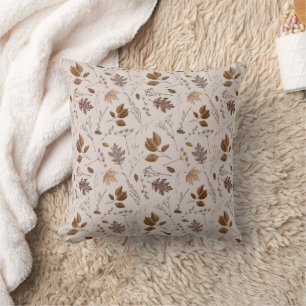 Autumn Leaves Pattern Cushion