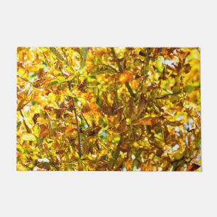 Autumn leaves pattern doormat