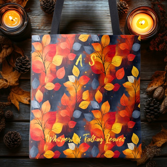 Autumn Leaves Pattern – Elegant Botanical Fall Tote Bag (Creator Uploaded)