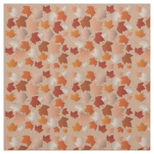 Autumn leaves pattern fabric