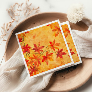 Autumn Leaves Pattern – Fall  Napkin