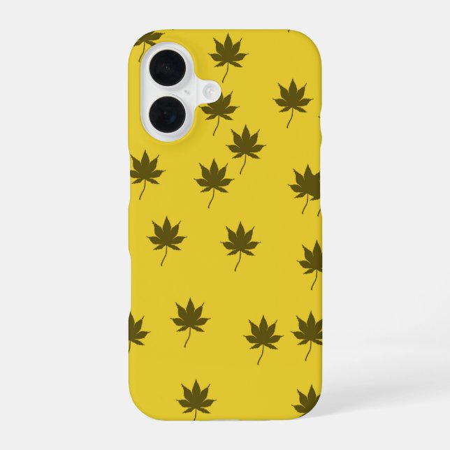  Autumn Leaves Pattern iPhone 16 Case (Back)