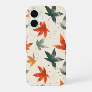 Autumn Leaves Pattern iPhone 16 Case
