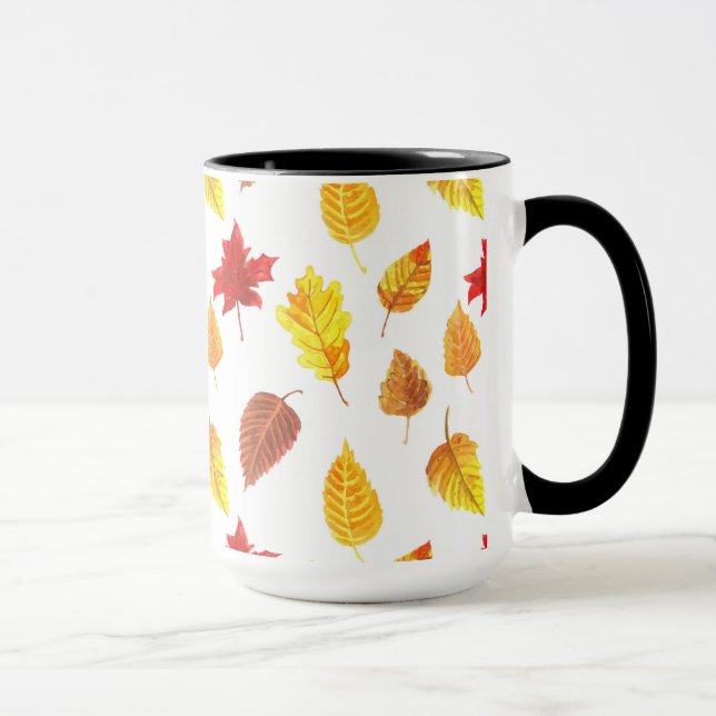 Autumn leaves pattern mug (Right)