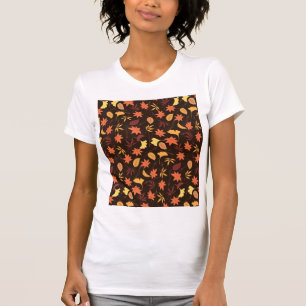 Autumn Leaves Pattern T-Shirt