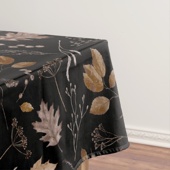 Autumn Leaves Pattern Tablecloth (In Situ)