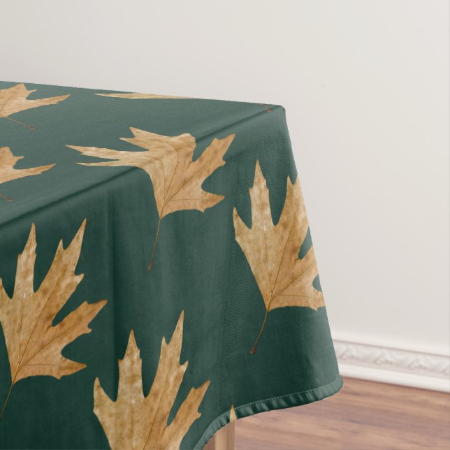 Autumn leaves pattern tablecloth (In Situ)