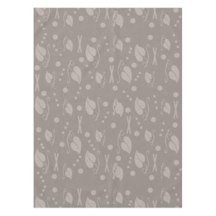 Autumn Leaves Pattern Taupe Tablecloth