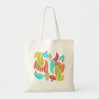Autumn leaves pattern tote bag