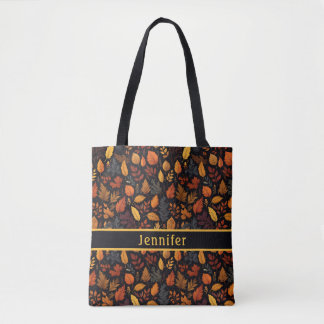 Autumn Leaves Pattern Tote Bag