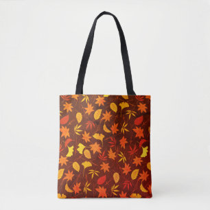 Autumn Leaves Pattern Tote Bag